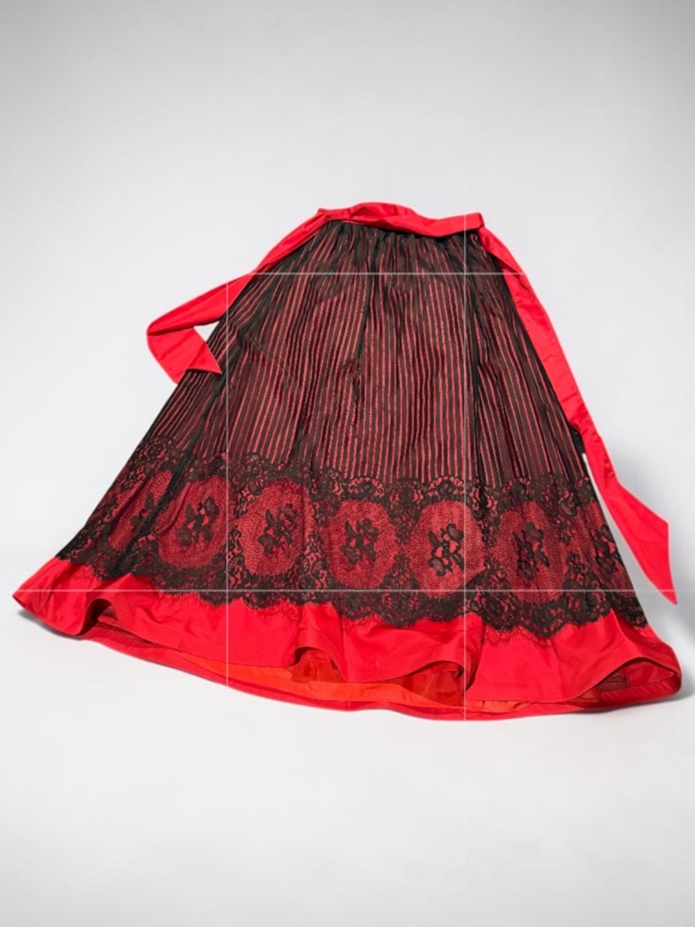 Cheats B. Vintage floor length couture 80s ballgown skirt
